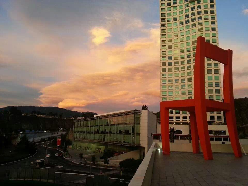 Stadia Suites Mexico City Santa Fe Exterior photo View of the city of San Cristóbal
